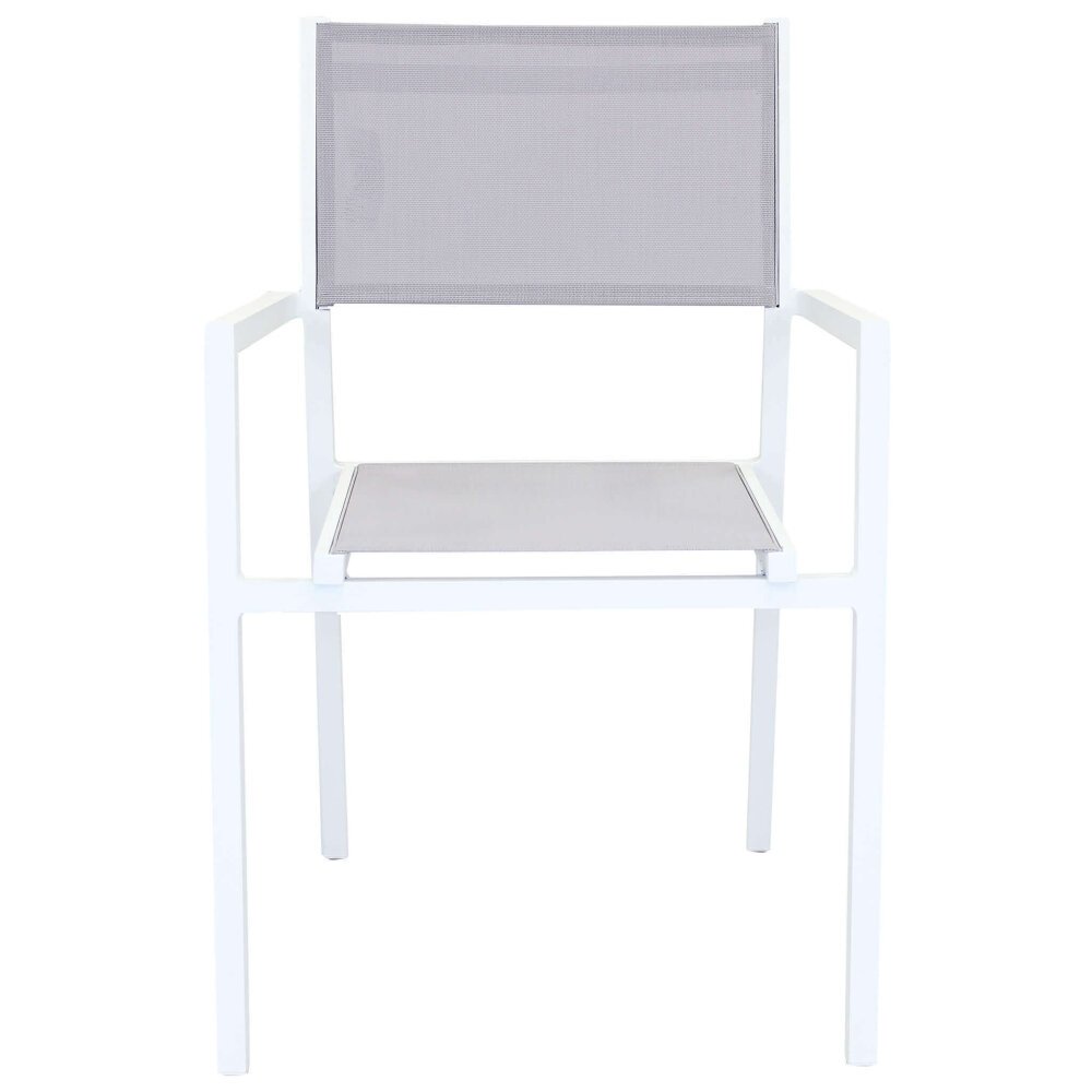 DAVID – set tavolo da giardino con sedie 200/300×100 struttura e piano in alluminio