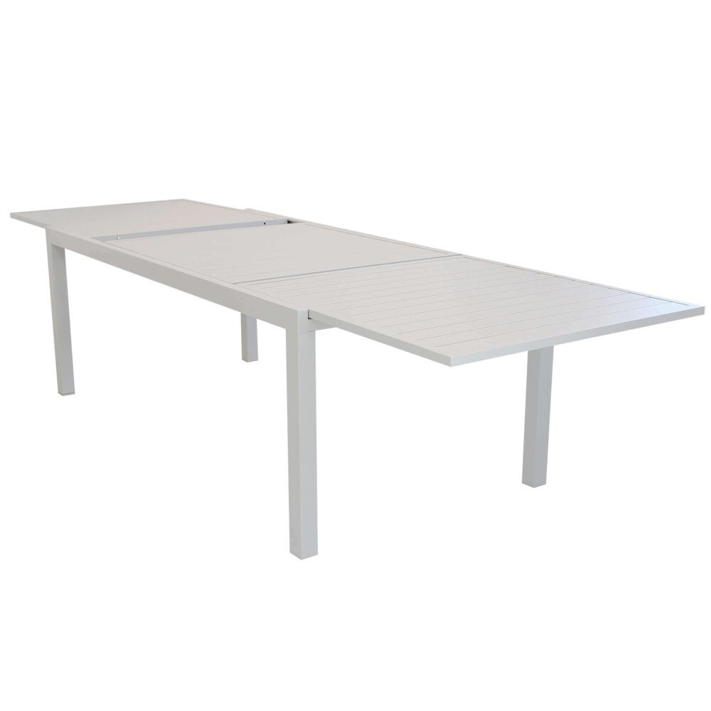 DAVID – set tavolo da giardino con sedie 200/300×100 struttura e piano in alluminio