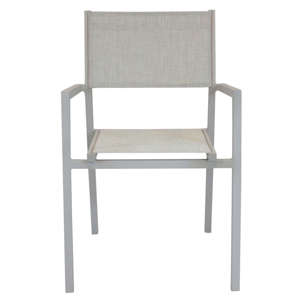 DAVID – set tavolo da giardino con sedie 200/300×100 struttura e piano in alluminio