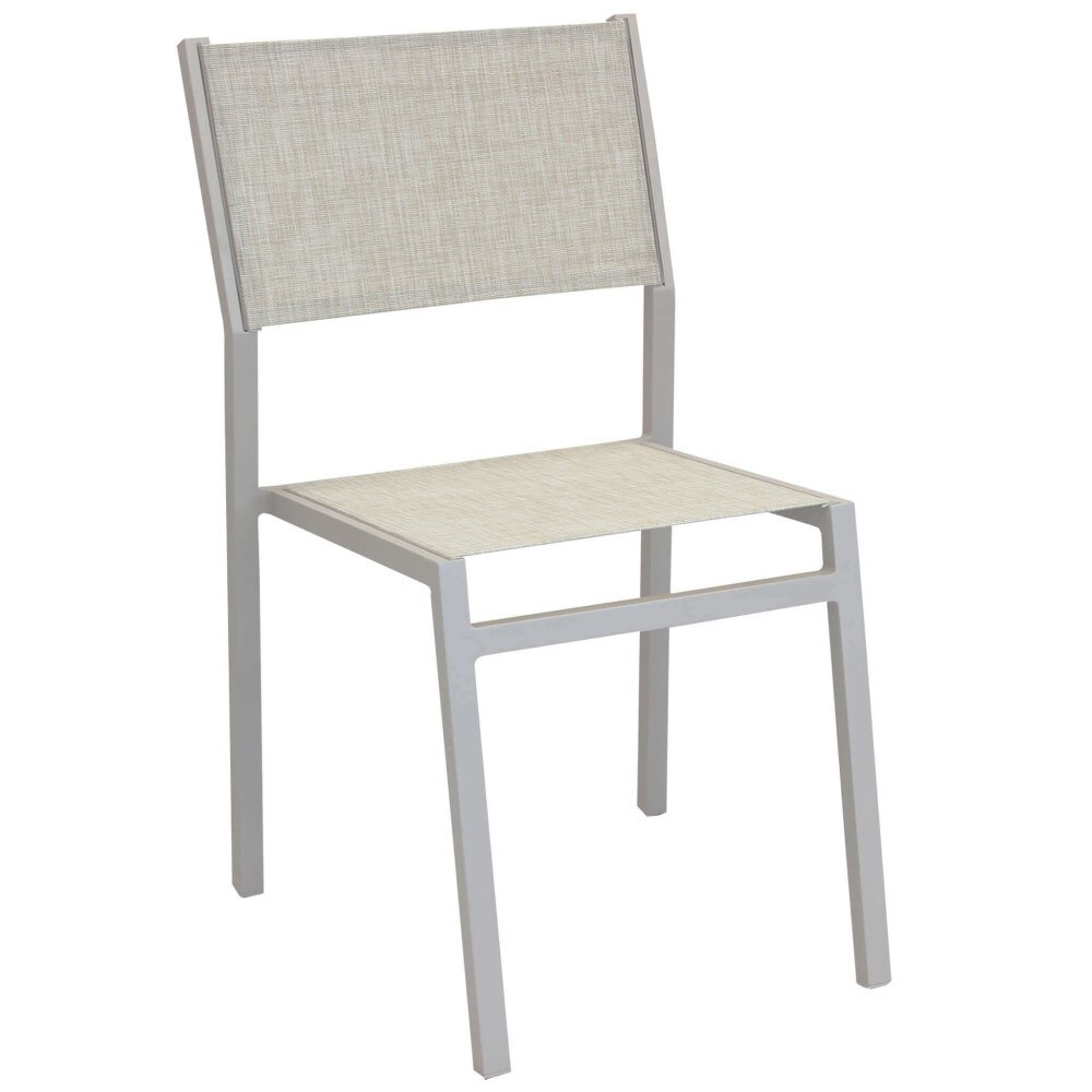 DAVID – set tavolo da giardino con sedie 200/300×100 struttura e piano in alluminio
