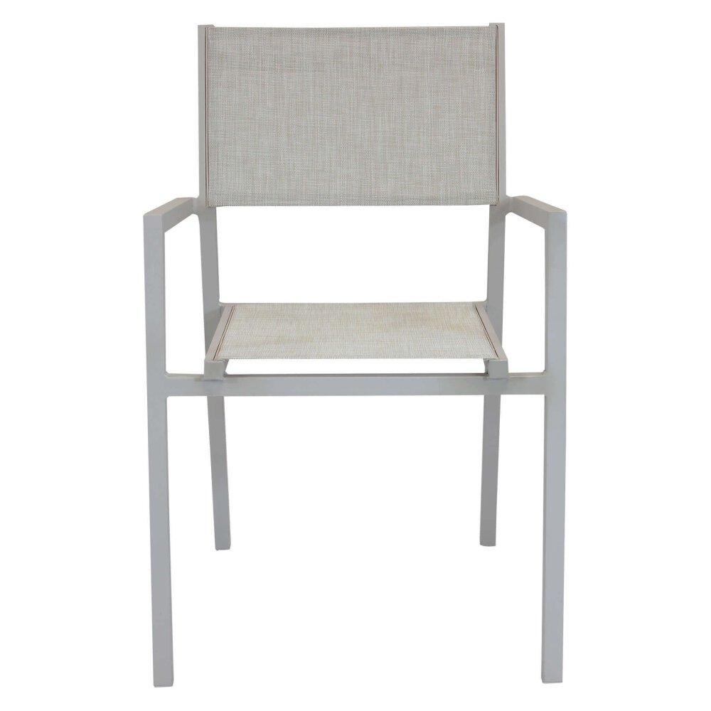 DAVID – set tavolo da giardino con sedie 200/300×100 struttura e piano in alluminio