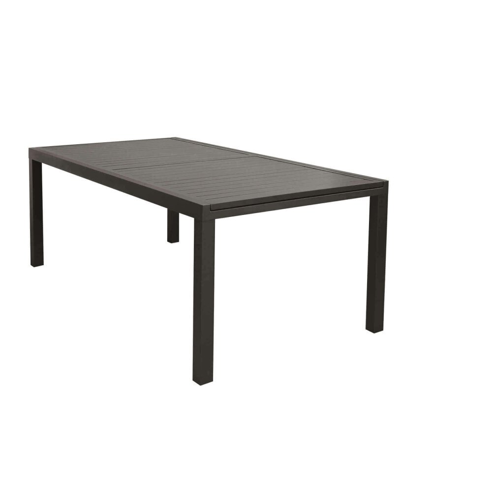 DAVID – set tavolo da giardino con sedie 200/300×100 struttura e piano in alluminio