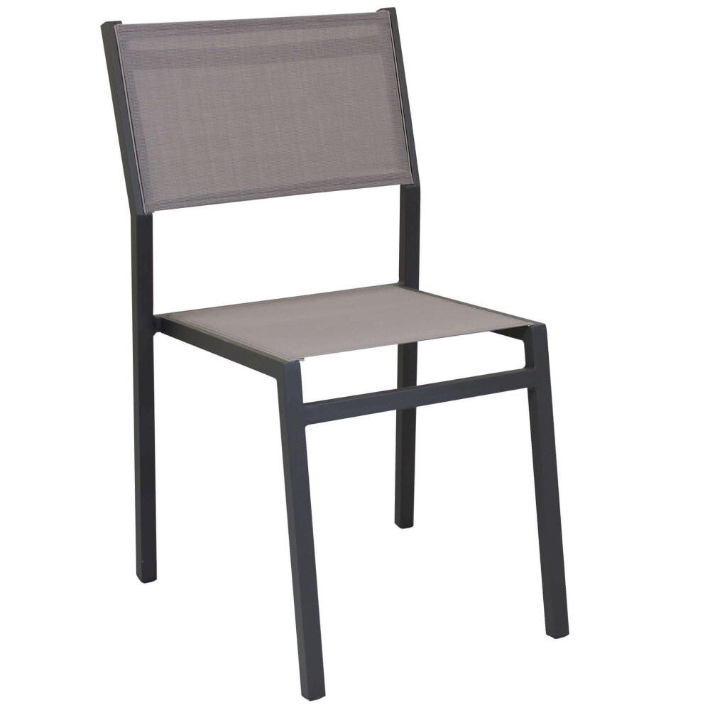 DAVID – set tavolo da giardino con sedie 200/300×100 struttura e piano in alluminio