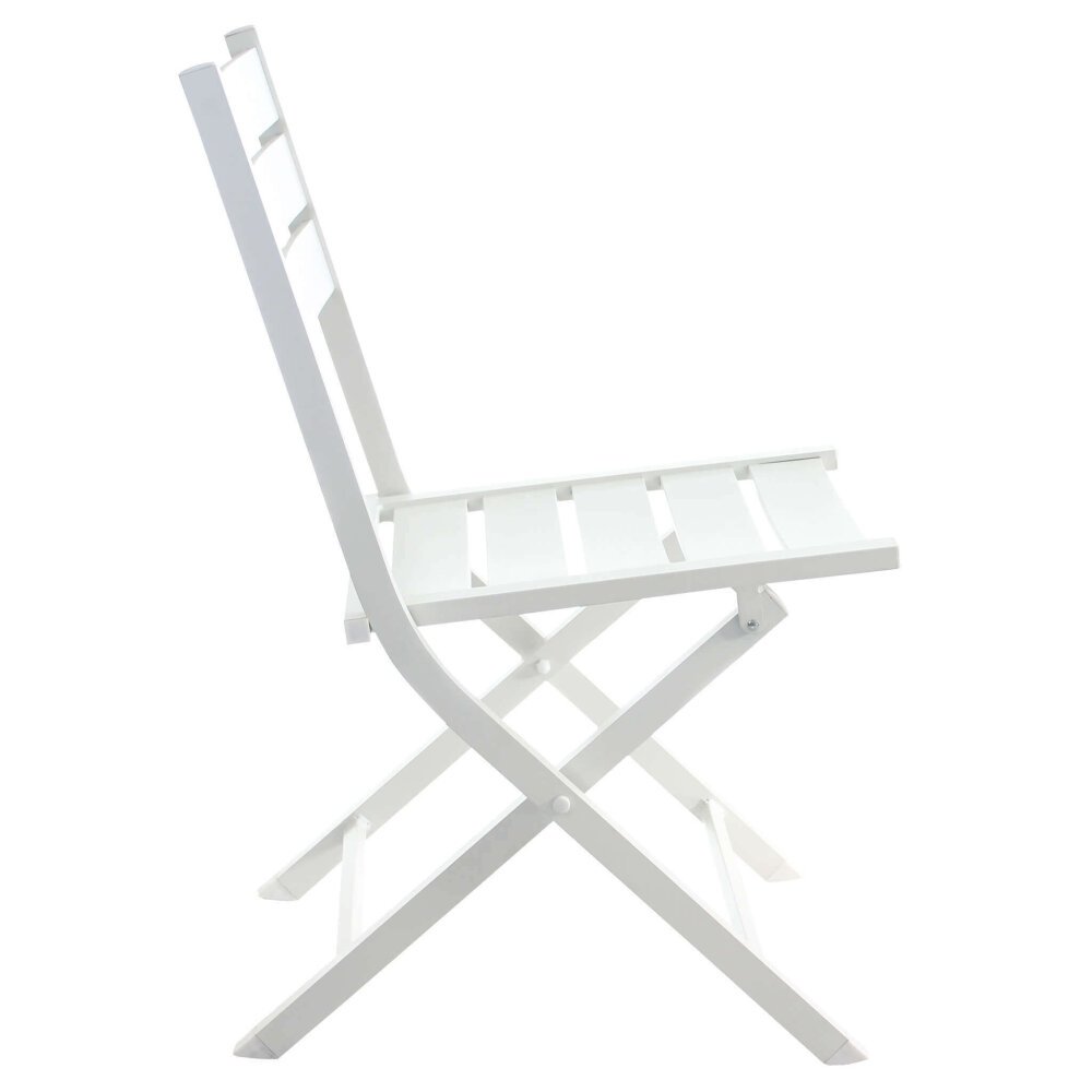 DANIEL – set tavolo da giardino con sedie pieghevole salvaspazio in alluminio 70×70