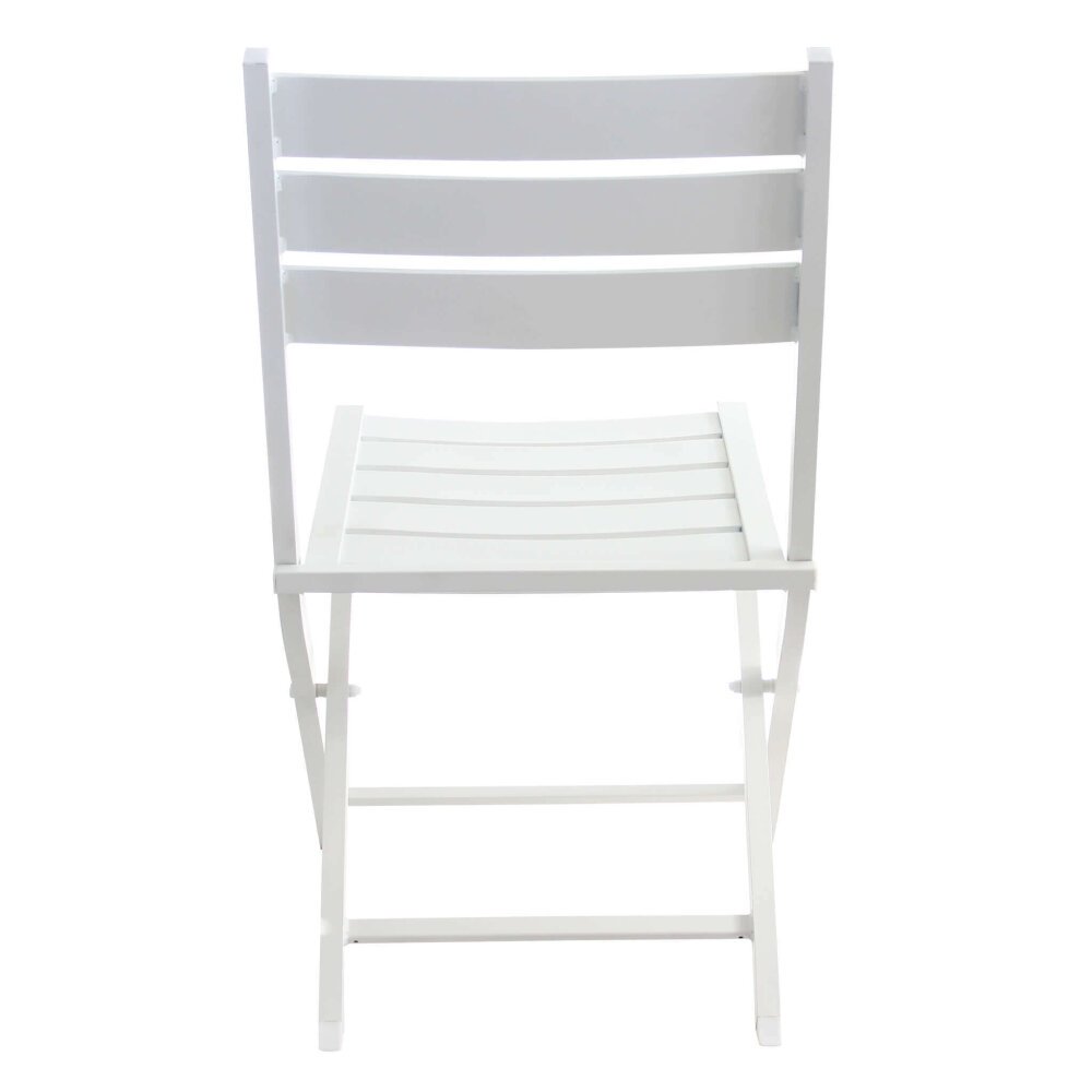 DANIEL – set tavolo da giardino con sedie pieghevole salvaspazio in alluminio 70×70