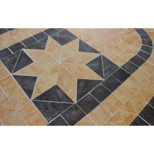 NEVIL – set tavolo da giardino con sedie con piano in mosaico 160×90