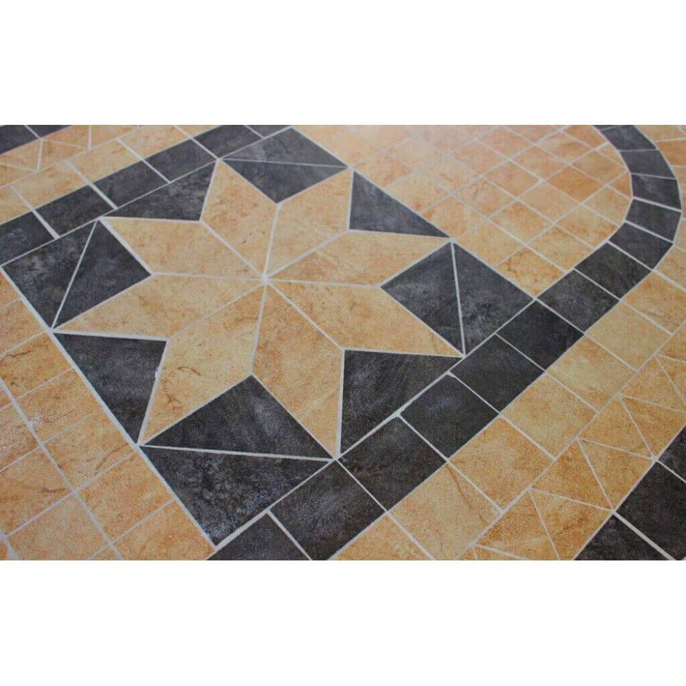 NEVIL – set tavolo da giardino con sedie con piano in mosaico 160×90