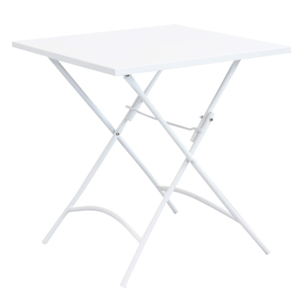 LUCKY – set tavolo da giardino con sedie pieghevole salvaspazio 70×70