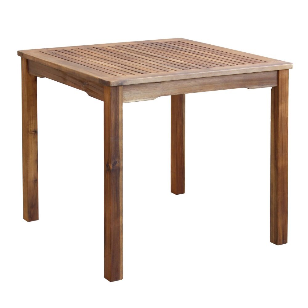 DONALD – set tavolo da giardino con sedie in legno 80×80