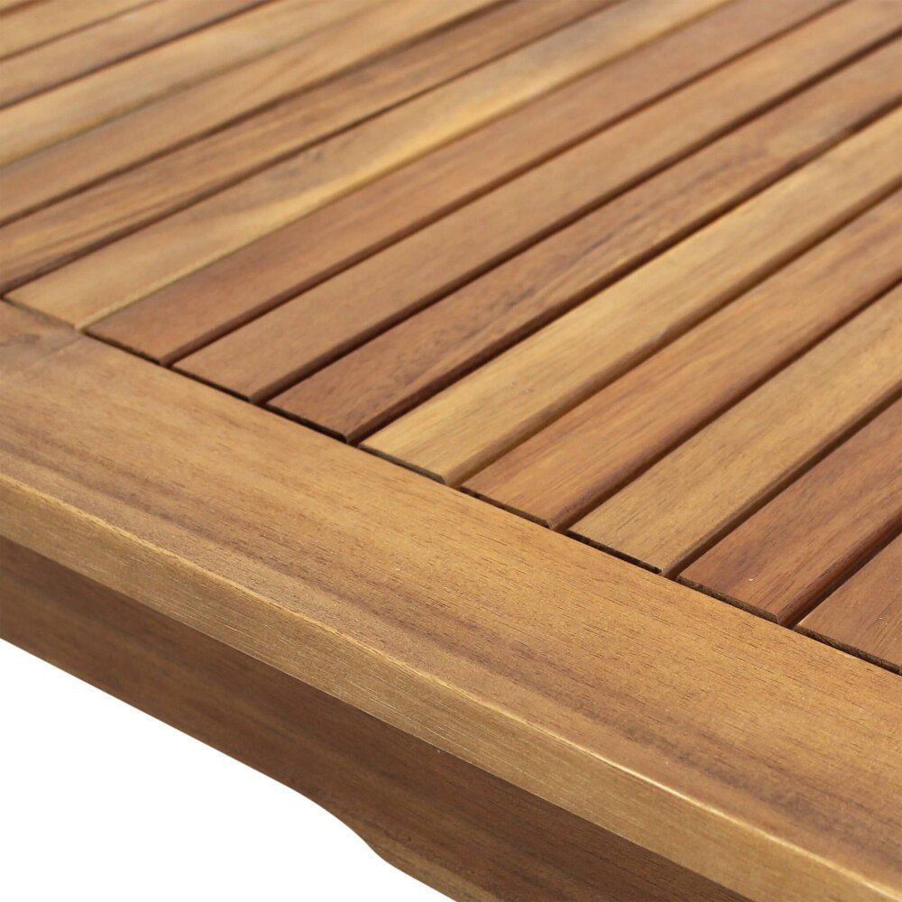 DONALD – set tavolo da giardino con sedie in legno 80×80