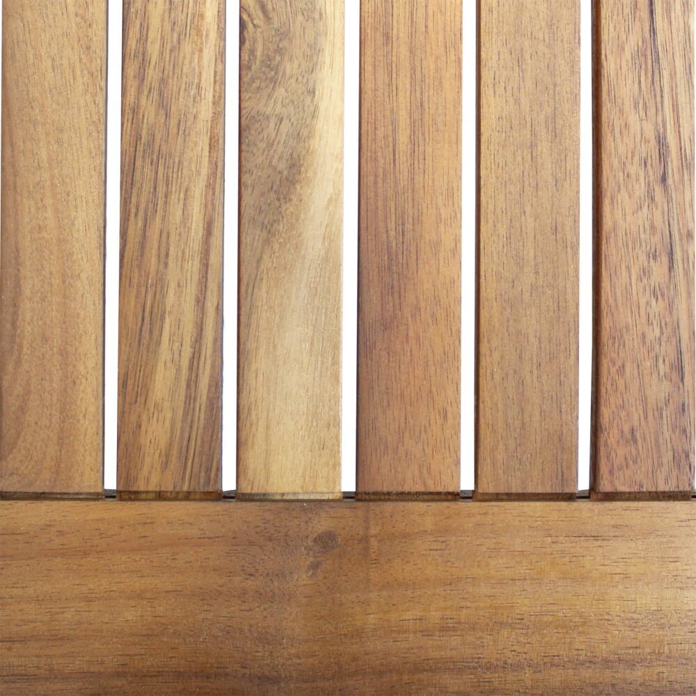 DONALD – set tavolo da giardino con sedie in legno 80×80
