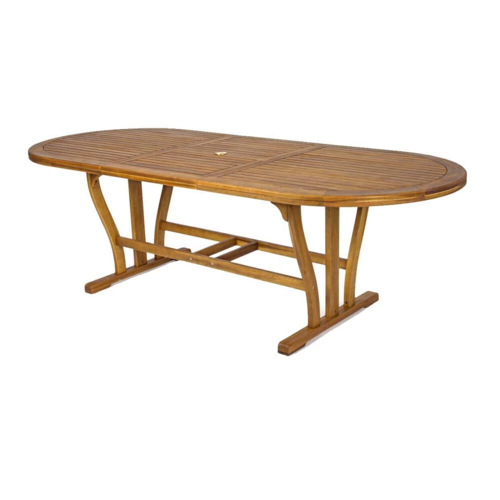 NILES – set tavolo da giardino con sedie allungabile 180/240×100