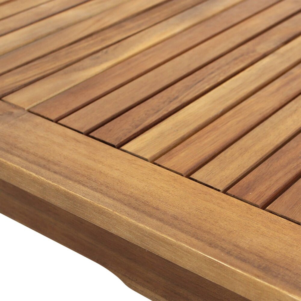 DONALD – set tavolo da giardino con sedie in legno 80×80