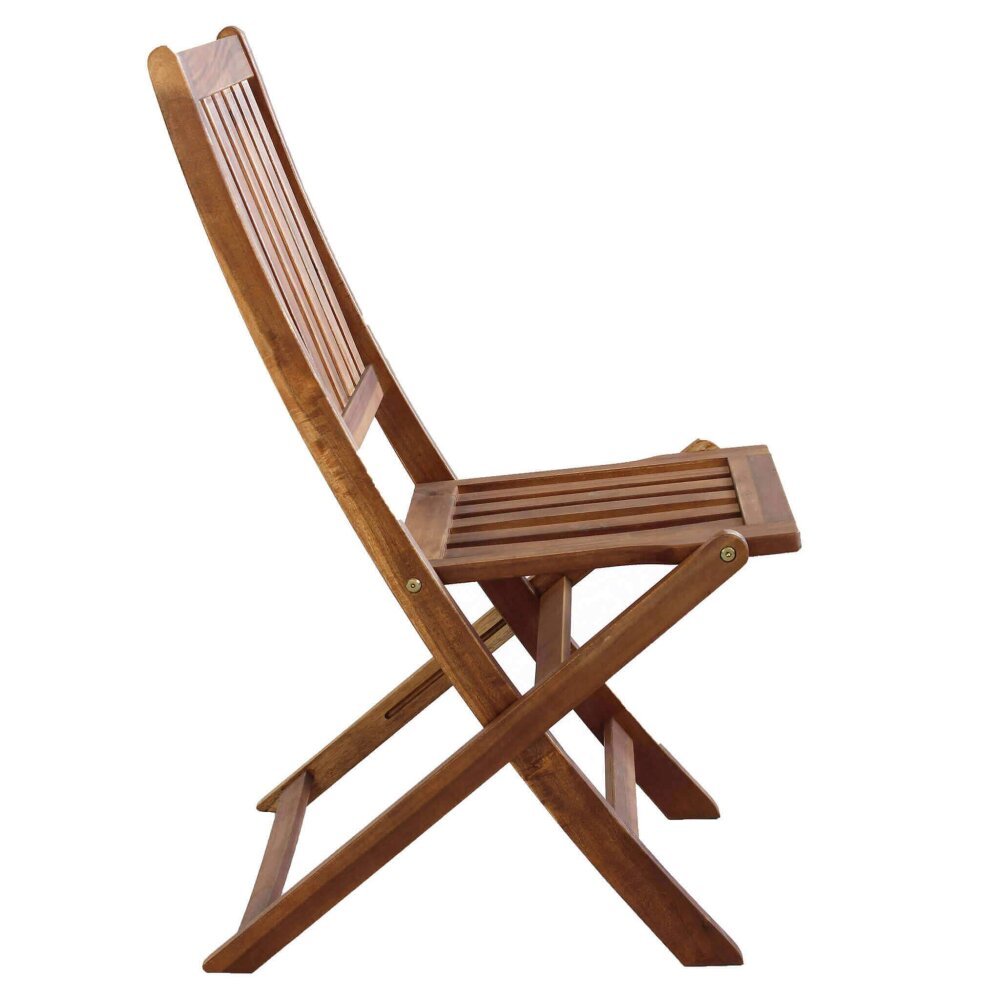 DONALD – set tavolo da giardino con sedie in legno 80×80