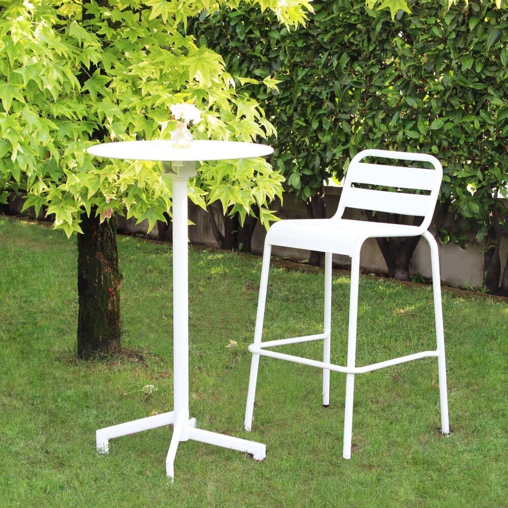 Tavolo Alto Rotondo da Giardino cm 60 – STU