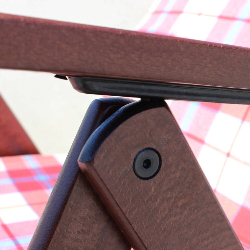 Poltrona Sdraio 4 posizioni con cuscino in Cotone,Legno cm 61x75x110 – BURT
