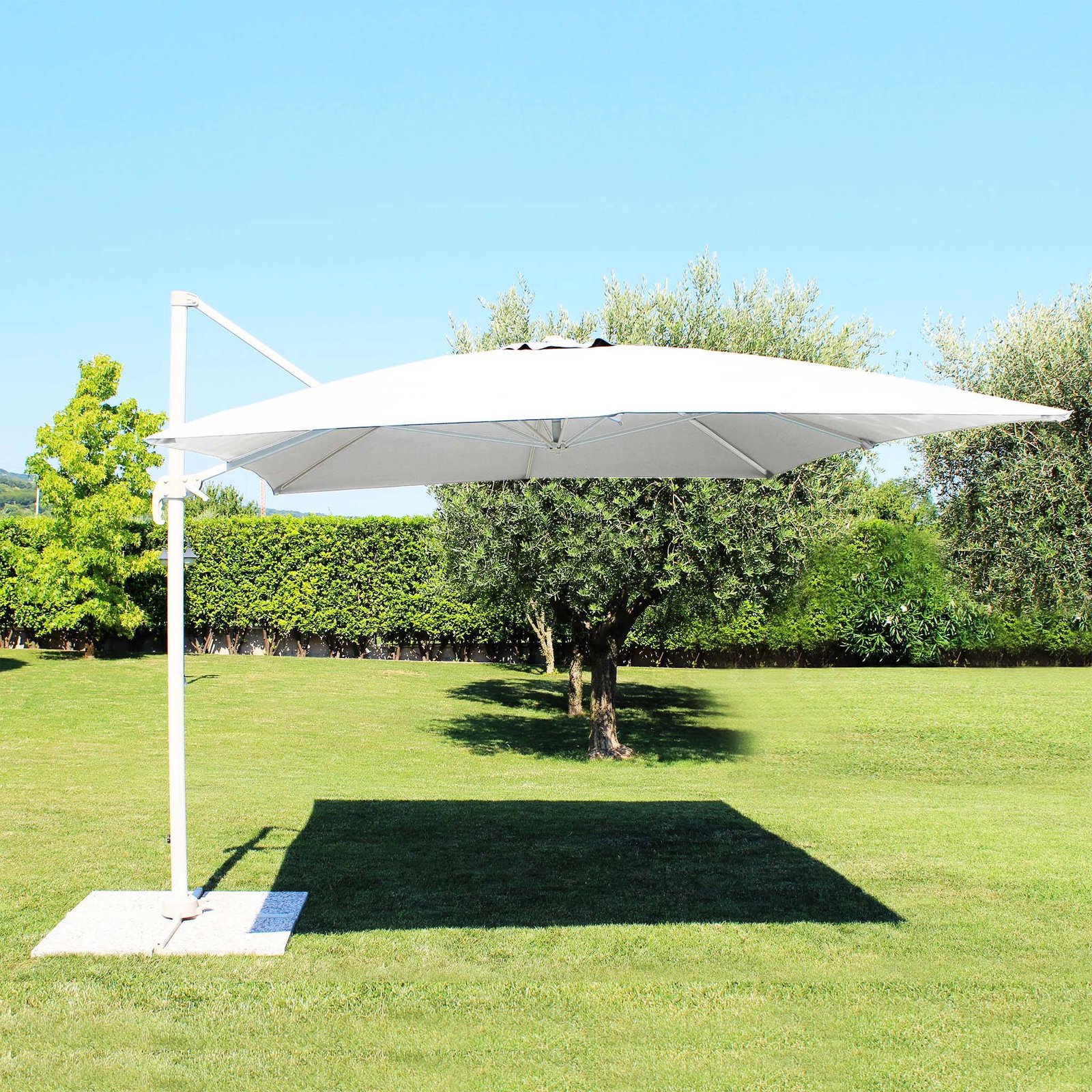 Ombrellone da Giardino decentrato 3×4 in alluminio – LENA
