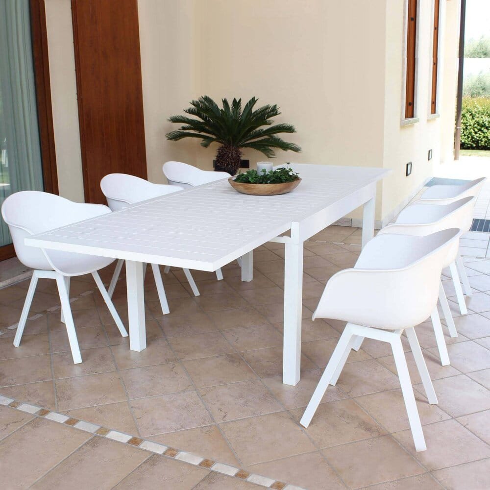 Poltrona da Giardino in Plastica,Alluminio cm 63x55x79 – CLARK