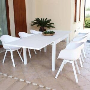 Poltrona da Giardino in Plastica,Alluminio cm 63x55x79 – CLARK