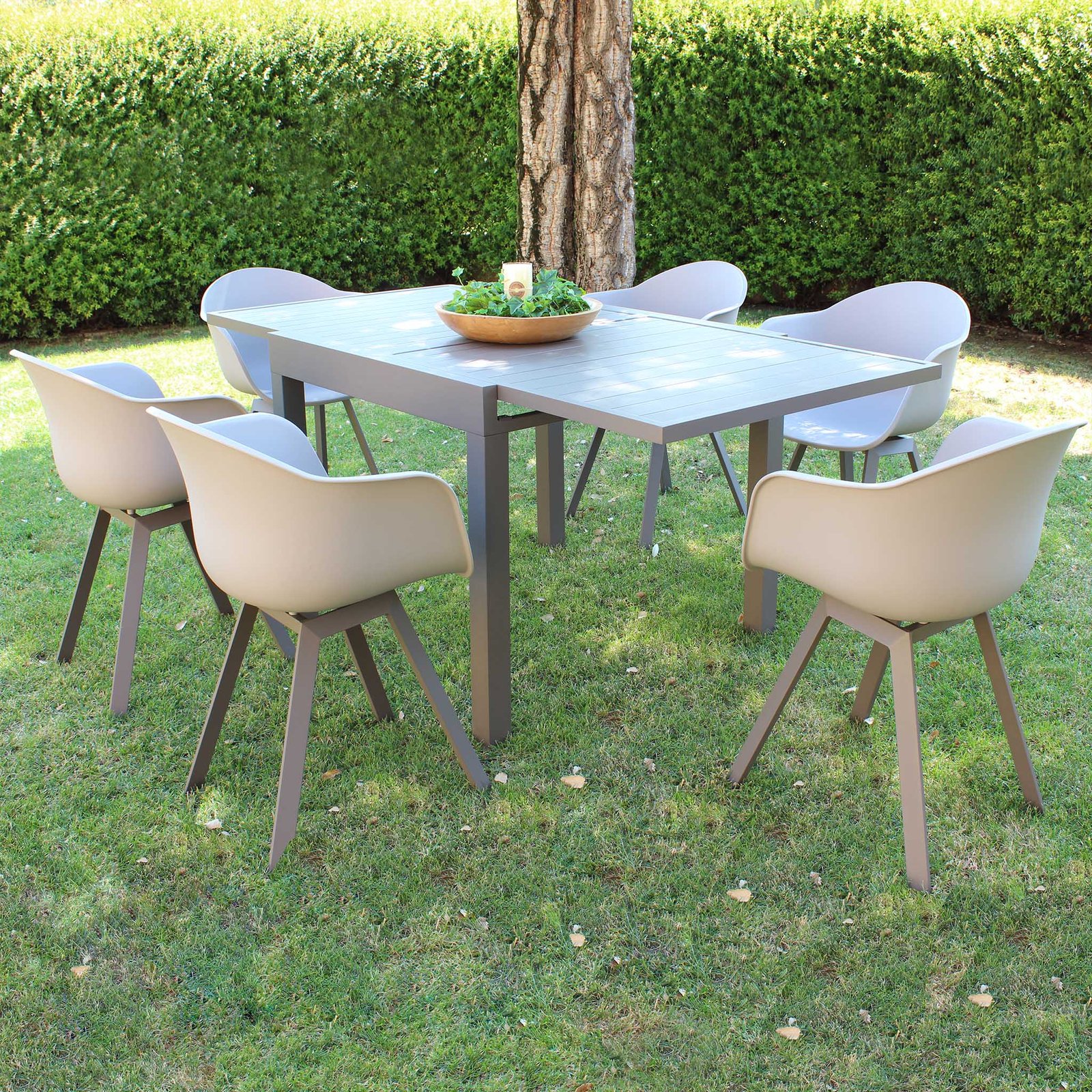 Poltrona da Giardino in Plastica,Alluminio cm 63x55x79 – CLARK