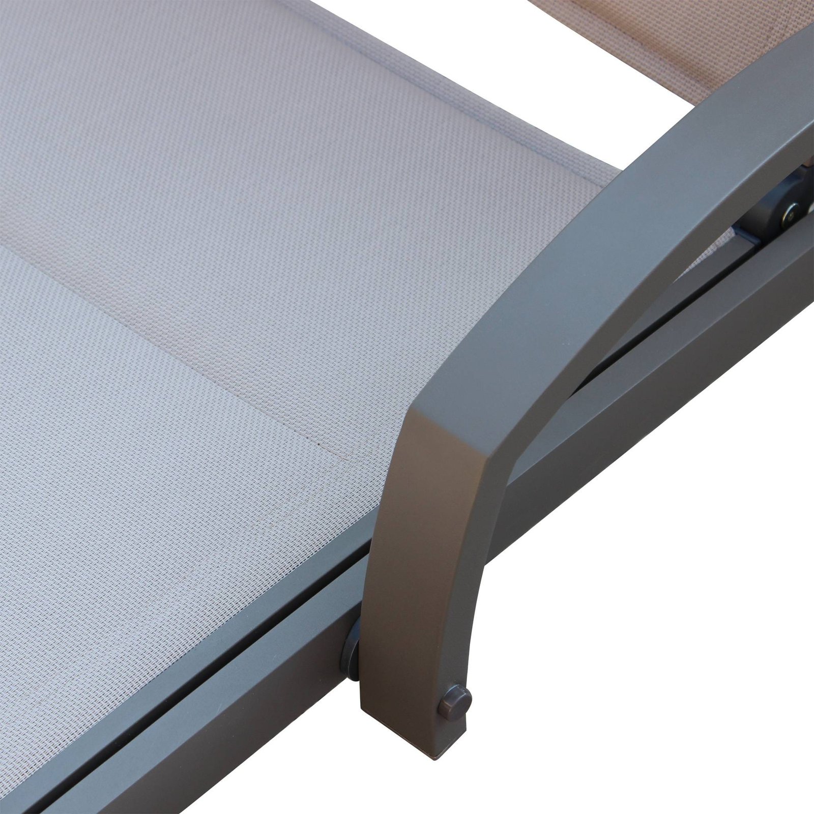 Lettino prendisole da Giardino in Alluminio cm 165×70,5×92 – BRADLEY