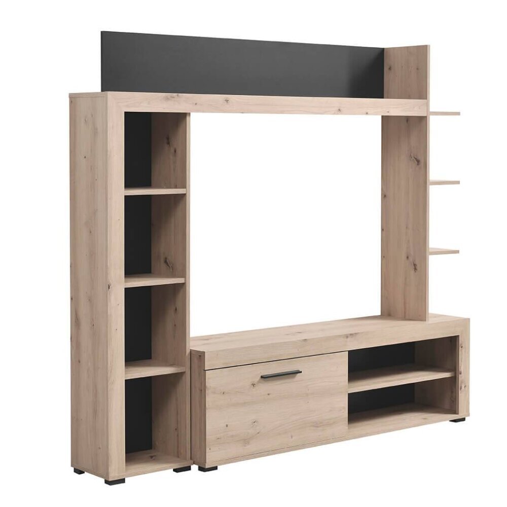parete attrezzata moderna cm 172,5 x 33 x 157,5 h – ZENWOOD