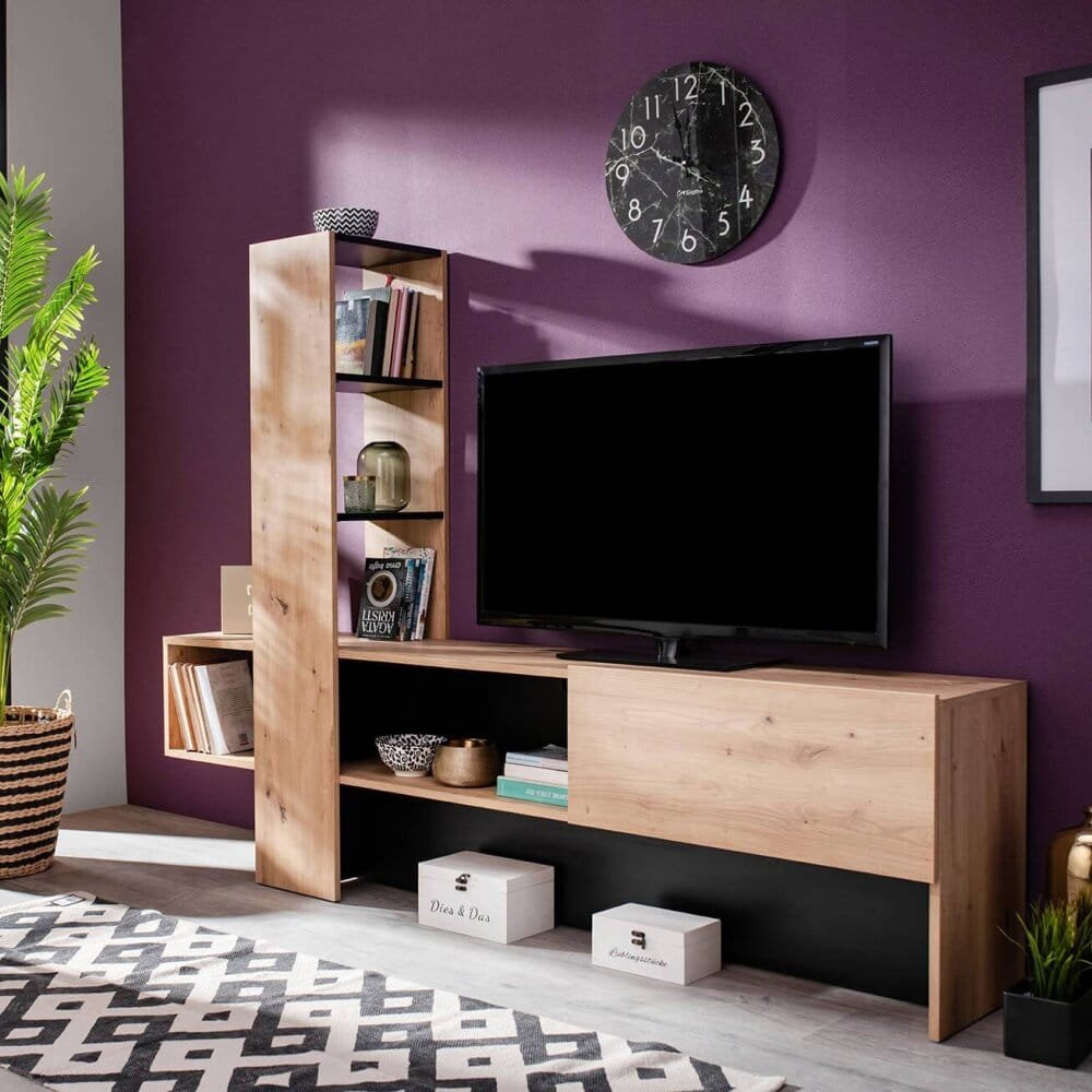 porta tv moderno con un’anta cm 185,5 x 36,5 x 138,5 h – ZENWOOD