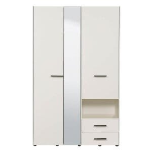 armadio 2 ante 2 cassetti con specchio cm 127,5 x 55 x 205,5 h – CLEANLINE