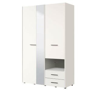 armadio 2 ante 2 cassetti con specchio cm 127,5 x 55 x 205,5 h – CLEANLINE