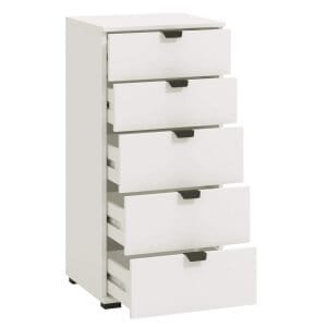 cassettiera moderna 5 cassetti cm 45 x 40 x 95 h – PLUS