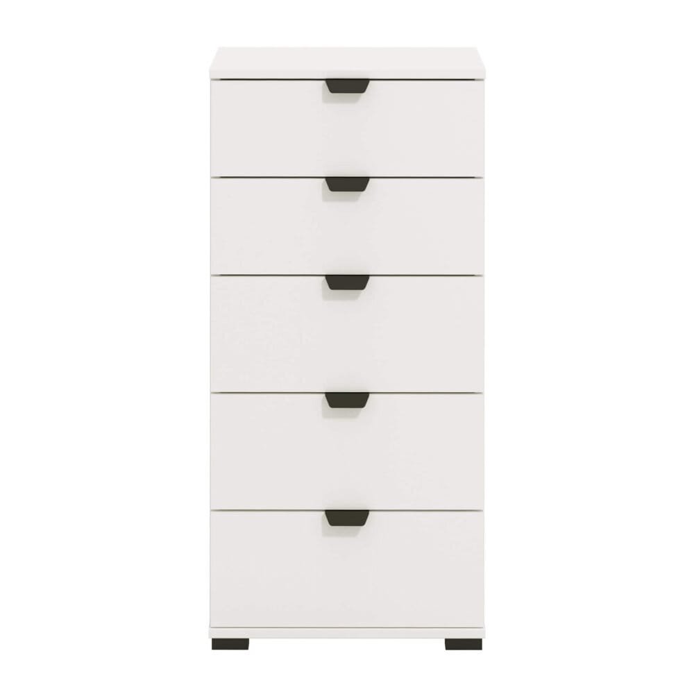 cassettiera moderna 5 cassetti cm 45 x 40 x 95 h – PLUS