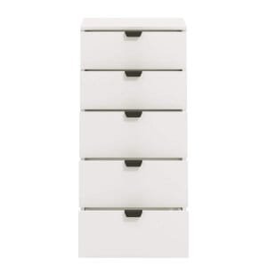 cassettiera moderna 5 cassetti cm 45 x 40 x 95 h – PLUS
