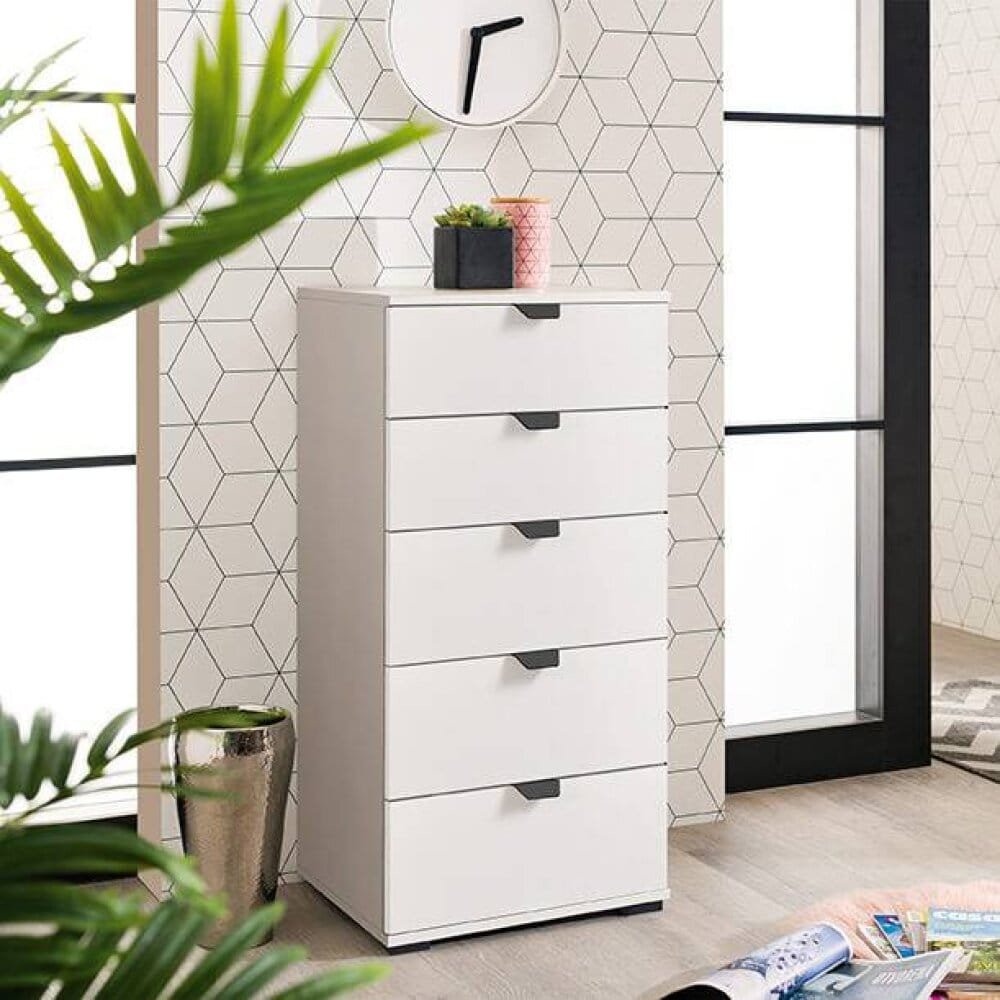 cassettiera moderna 5 cassetti cm 45 x 40 x 95 h – PLUS