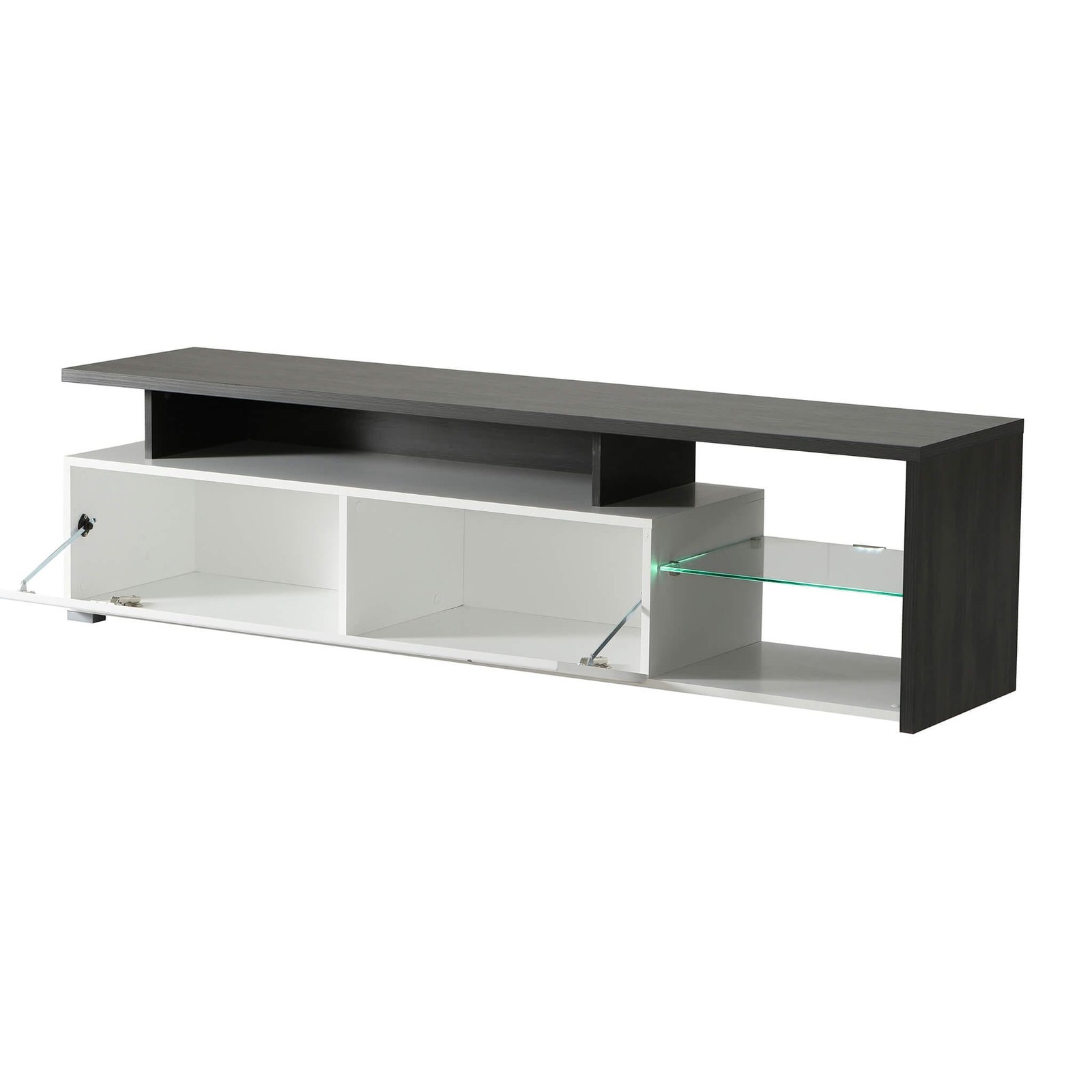 porta tv anta decorata moderno minimal in legno cm 170 x 41,5 x 46,5 h – MISTI