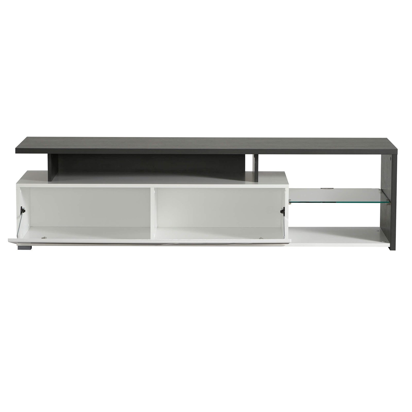 porta tv anta decorata moderno minimal in legno cm 170 x 41,5 x 46,5 h – MISTI