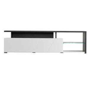 porta tv anta decorata moderno minimal in legno cm 170 x 41,5 x 46,5 h – MISTI