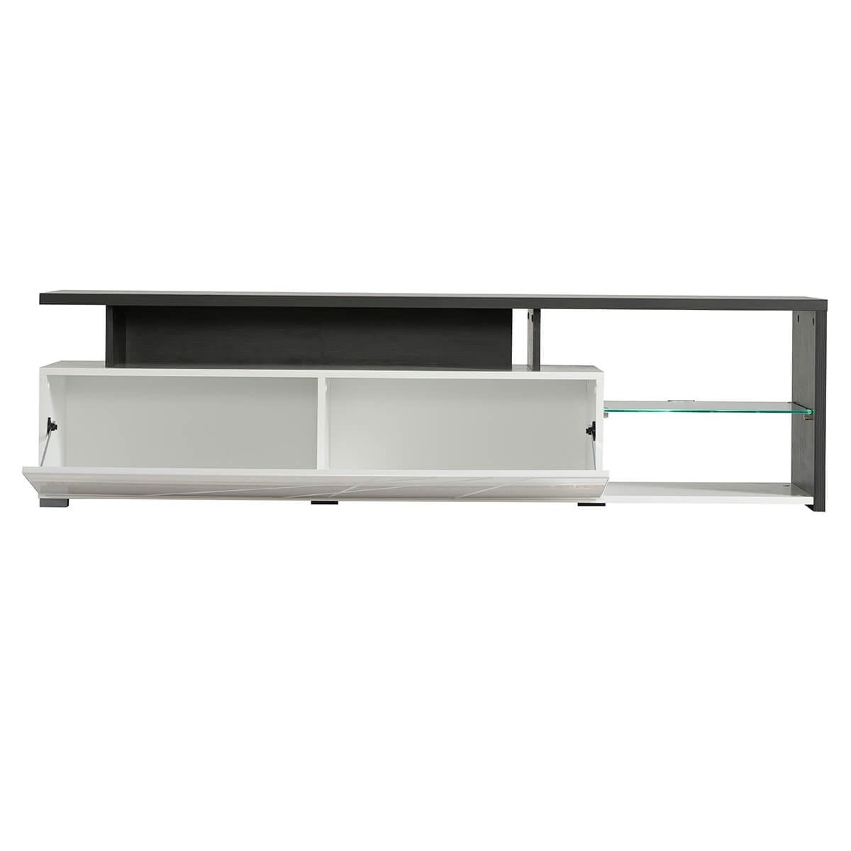 porta tv anta decorata moderno minimal in legno cm 170 x 41,5 x 46,5 h – MISTI