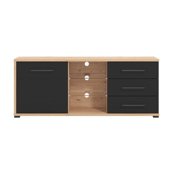 porta tv un anta tre cassetti moderno minimal in legno cm 161,5 x 40 x 65 h – ELLI