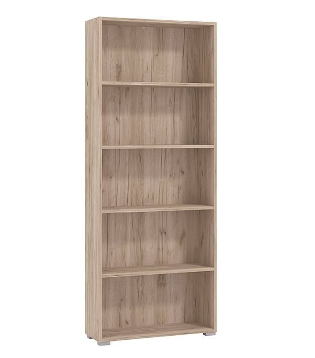 libreria cinque ripiani moderno minimal in legno cm 70 x 24,5 x 176,5 h – MADDI