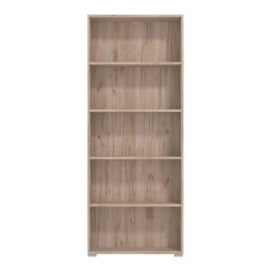 libreria cinque ripiani moderno minimal in legno cm 70 x 24,5 x 176,5 h – MADDI