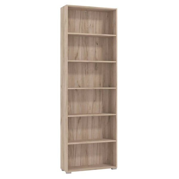 libreria sei ripiani moderno minimal in legno cm 70 x 24,5 x 211,5 h – MADDI
