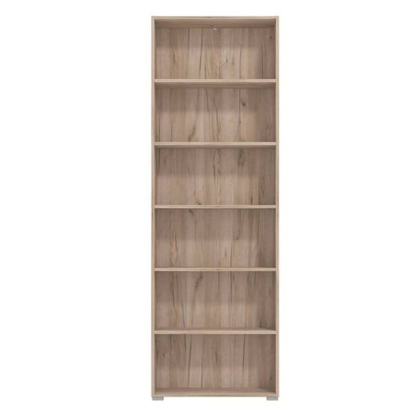 libreria sei ripiani moderno minimal in legno cm 70 x 24,5 x 211,5 h – MADDI