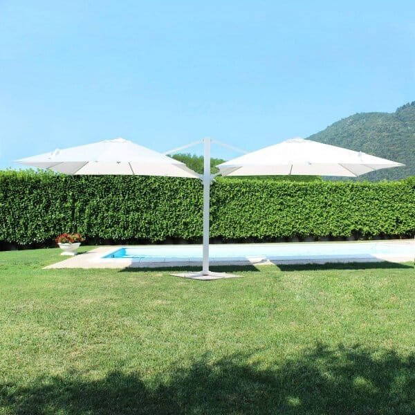 Ombrellone doppio da Giardino 3×3 in alluminio,poliestere – DUBLE