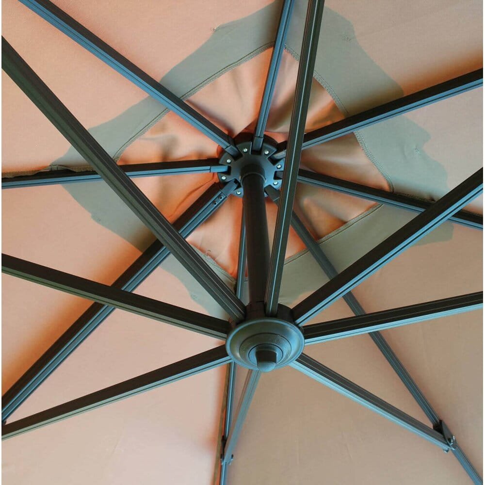 Ombrellone doppio da Giardino 3×3 in alluminio,poliestere – DUBLE