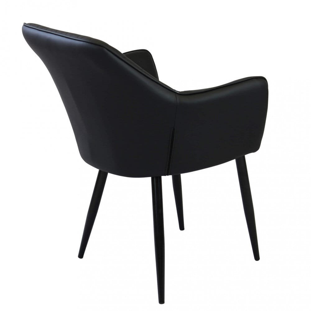 Poltrona per Sala da Pranzo in Ecopelle,Metallo cm 48x62x83 – ROBIN