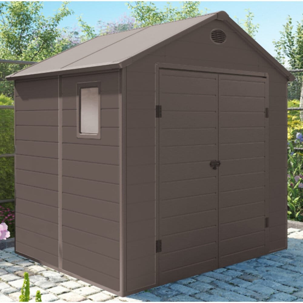 Casetta Porta Attrezzi da Giardino in Plastica cm 190x192x226 – FOX
