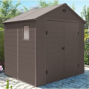 Casetta Porta Attrezzi da Giardino in Plastica cm 190x192x226 – FOX