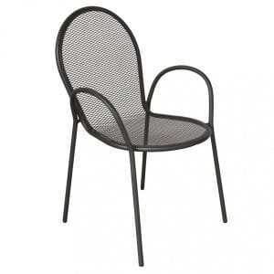 Poltrona da Giardino Impilabile in Acciaio cm 51x61x90 – JOEL