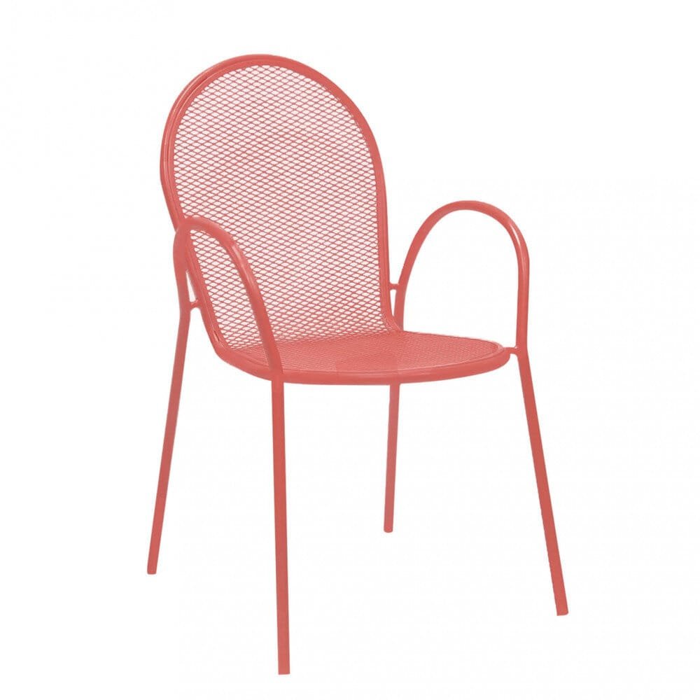 Poltrona da Giardino Impilabile in Acciaio cm 51x61x90 – JOEL