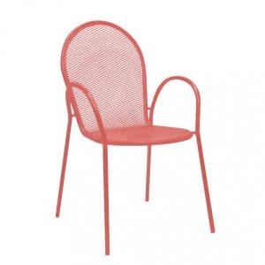 Poltrona da Giardino Impilabile in Acciaio cm 51x61x90 – JOEL